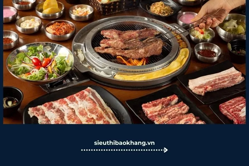 đồ ăn kiểu Hàn Quốc ở Sài Gòn Daebak Gogi BBQ